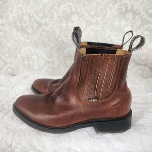 VGC Establo Men's Work Ankle Boot in Honey Colored Bull Fight Leather